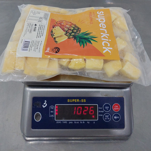 pineapples on scales