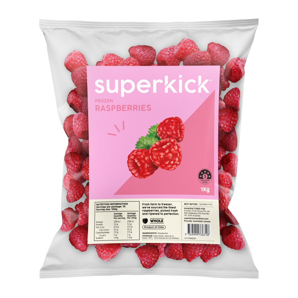 Frozen Raspberries - Shop Frozen Raspberries Online – Superkick Smoothies