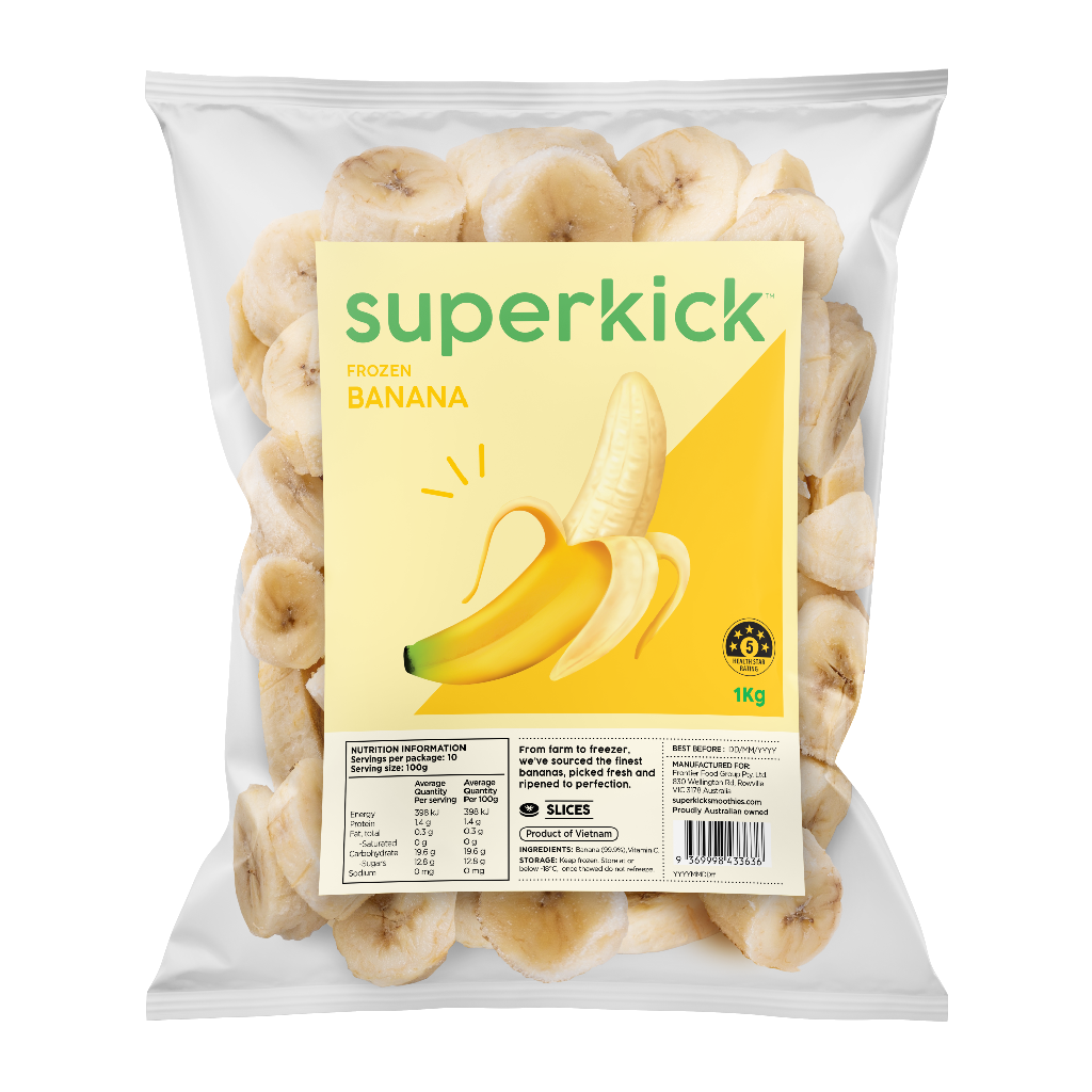 Frozen Banana Slices 1KGx10
