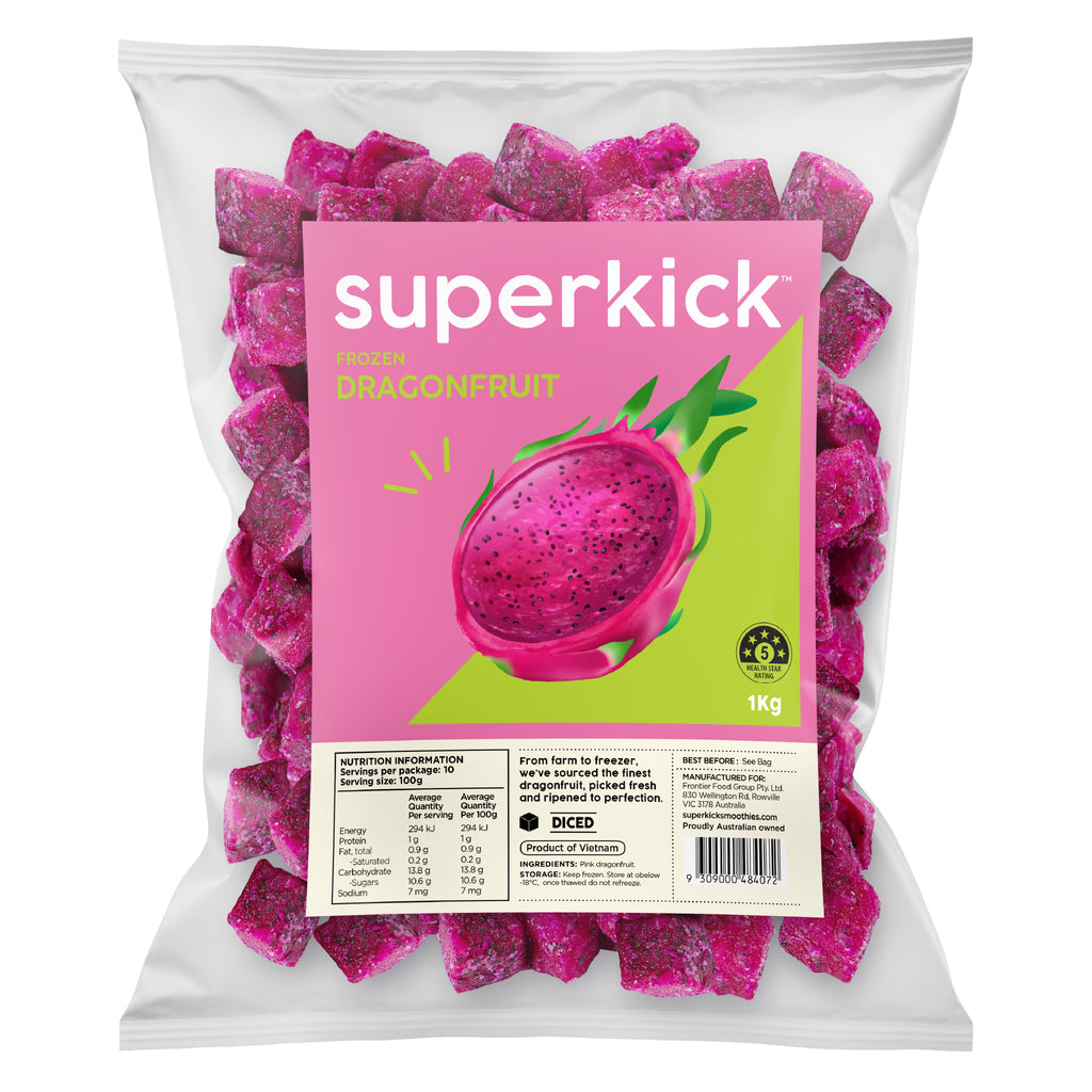 Frozen Dragonfruit Dices 1KGx10
